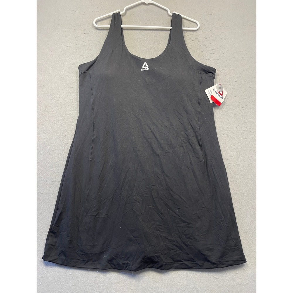 Reebok Activewear Dress Performance Stretch Black XXXL Womens
